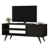 Porta TV nero 110x40x44h cm in legno - HuLanqi