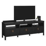 Porta TV nero 151x38x54h cm in legno - Astana