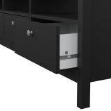 Porta TV nero 151x38x54h cm in legno - Astana