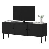 Porta TV nero 151x40x60h cm 3 ante - Sarzana