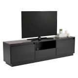 Porta TV nero 160x29x42h cm 3 ante - Morrigan