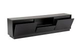 Porta TV nero 160x29x42h cm 3 ante - Morrigan
