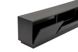 Porta TV nero 160x29x42h cm 3 ante - Morrigan