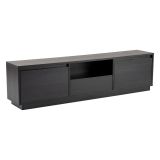 Porta TV nero 160x29x42h cm 3 ante - Morrigan
