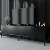 Porta TV nero 180x30x47h cm modulabile - Espero