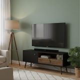 Porta TV nero,noce 150x40x59h cm in legno - Antoine