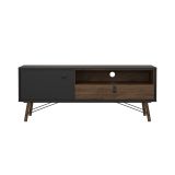 Porta TV nero,noce 150x40x59h cm in legno - Antoine