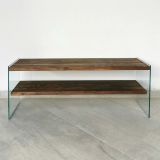Porta TV noce 120x35x45h cm in legno - Italia