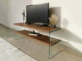 Porta TV noce 120x35x45h cm in legno - Italia