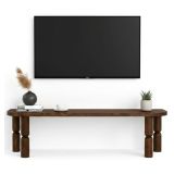 Porta TV noce 140x35x40h cm in legno - Fengshen