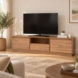 Porta TV pino 160x29x42h cm 3 ante - Morrigan