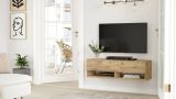 Porta TV quercia 100x31x29h cm in legno - Iva