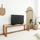 Porta TV quercia 130x40x40h cm in legno - Nanauk