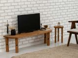 Porta TV quercia 140x35x40h cm in legno - Fengshen