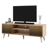 Porta TV quercia 140x40x50h cm 2 ante - Enrica