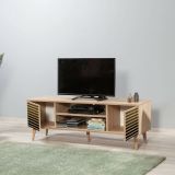 Porta TV quercia 140x40x50h cm 2 ante - Enrica