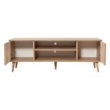Porta TV quercia 140x40x50h cm 2 ante - Enrica