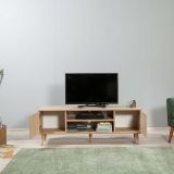 Porta TV quercia 140x40x50h cm 2 ante - Enrica