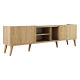 Porta TV quercia 180x34x52h cm 2 ante - Alberona