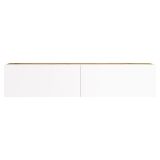 Porta TV quercia e bianco 140x31x29h cm 2 ante - Principi
