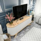 Porta TV quercia e bianco 180x43x60h cm in legno - Bailu