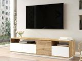 Porta TV quercia e bianco 180x44x44h cm 3 ante - Axi