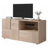 Porta TV rovere 122x43x57h cm in legno - Ward