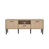 Porta TV rovere 147x39x56h cm 2 ante e 1 cassetto - elie