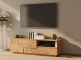 Porta TV rovere 150x44x46h cm 2 ante e 1 cassetto - Cecia