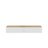 Porta TV rovere nodi e bianco 180x34x28h cm 2 ante - Senectus