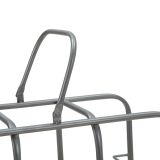 Portabottiglie Grigio Scuro con Maniglia Sfumatura Colore Struttura Scuro, 9 Bottiglie - Safed