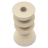 Portacandela Bianco Crema Sfumatura Colore Struttura Crema, - Farekani
