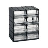 Portaoggetti nero con cassetti 19x23h cm - Atanasia