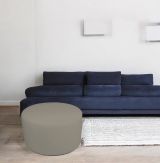 Pouf Abanera, Poltrona multiuso, Poltroncina sacco, Pouf poggiapiedi, Made in Italy, 79x79 h42 cm, Tortora