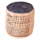Pouf blu Materiale Struttura in Tessuto 40x40x45h cm, - Omegna