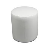 Pouf cilindrico bianco 40x40x42h cm - Lisboa