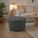 Pouf cilindrico grigio scuro 79x79x42h cm - Anacapri