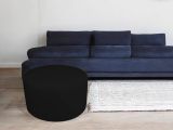 Pouf cilindrico nero 79x79x42h cm - Anacapri