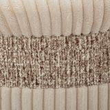 Pouf Contenitore Beige set da 3 Forma Rotondo 41x41x50h cm, Materiale Struttura in Tessuto - Ghanzi