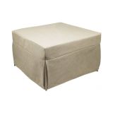 Pouf cubico beige 78x78x45h cm - letto Arno