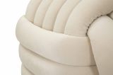 Pouf cubico crema 45x45x45h cm - Bozzente