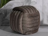 Pouf cubico grigio 45x45x45h cm - Bozzente