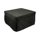Pouf cubico grigio 78x78x45h cm - letto Arno