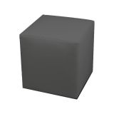 Pouf cubico grigio scuro 40x40x42h cm - Accumoli