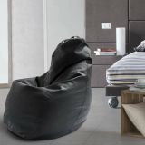 Pouf ergonomico sacco nero peòòe 70x70x110h cm - Asino