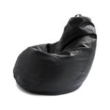 Pouf ergonomico sacco nero peòòe 70x70x110h cm - Asino