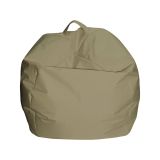 Pouf imbottito beige 65x65x50h cm - Ascia
