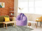 Pouf imbottito lilla 70x70x110h cm - Azelia