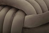 Pouf Karori, Poltrona multiuso, Scendiletto, Pouf poggiapiedi, 45x45 h45 cm, Grigio