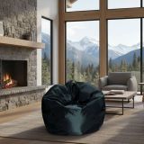 Pouf moderno nero 65x65x50h cm - Ascia